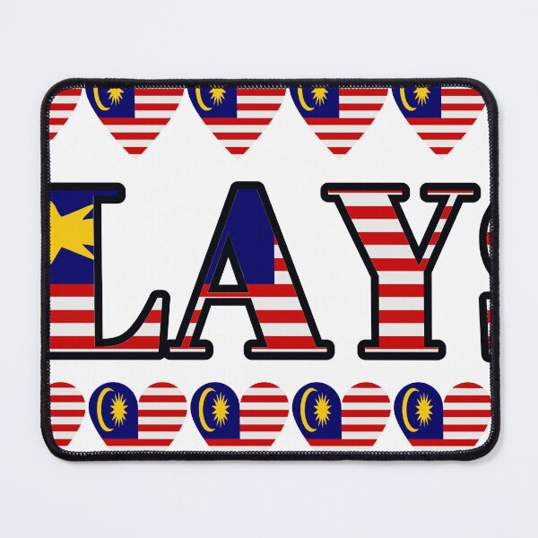 Item preview, Malaysia Flag Letters And Hearts designed and sold by TheIconSmith.