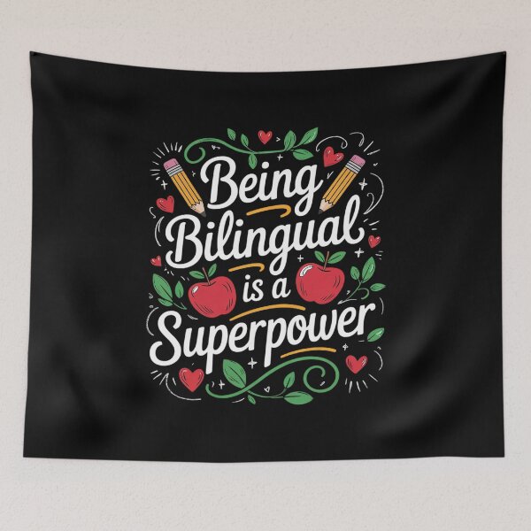 Item preview, Being Bilingual Is A Superpower Back To School ESL Teacher  designed and sold by RoyTill0Art.