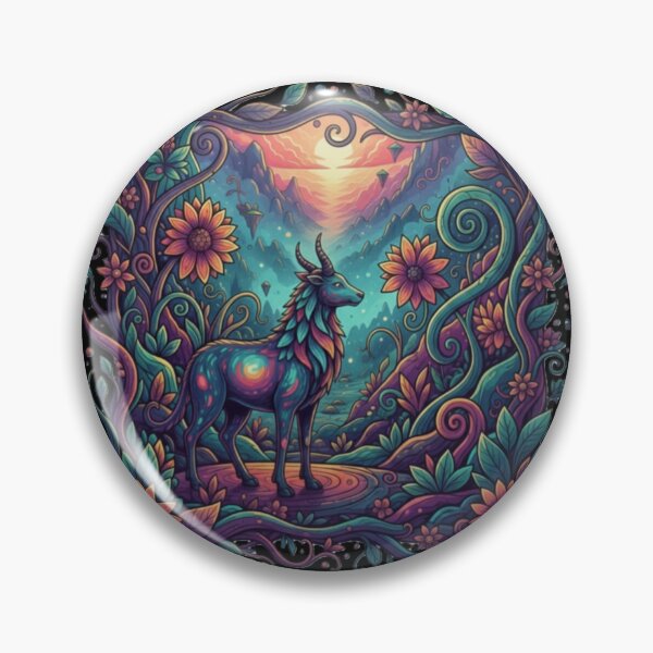 Item preview, Ethereal Forest Spirit Mystical Neon Woodland Art designed and sold by MartinxMarie.