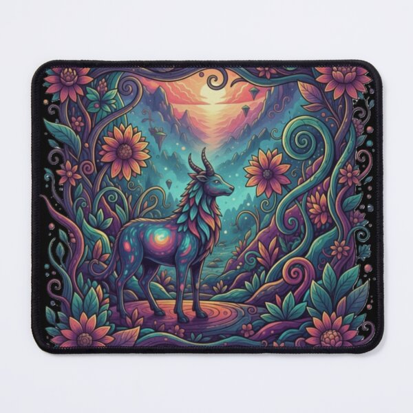 Item preview, Ethereal Forest Spirit Mystical Neon Woodland Art designed and sold by MartinxMarie.