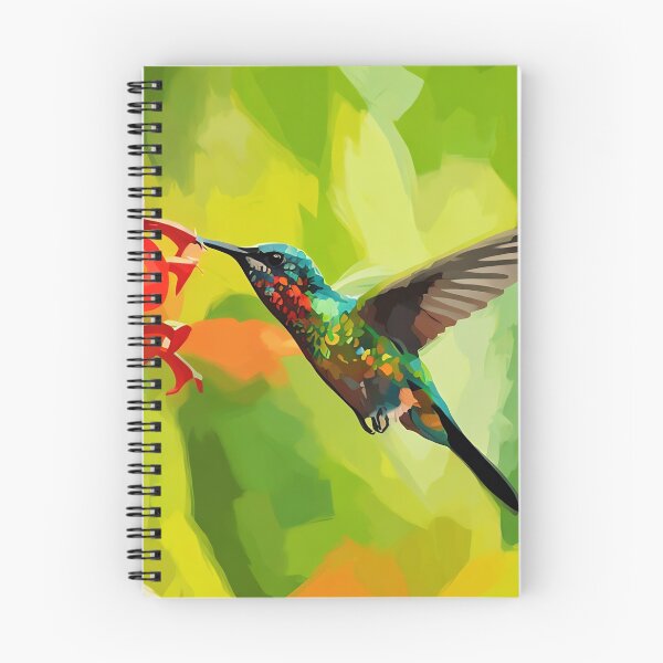 Item preview, Hummingbird with Orange Flowers designed and sold by tomorrowsart.