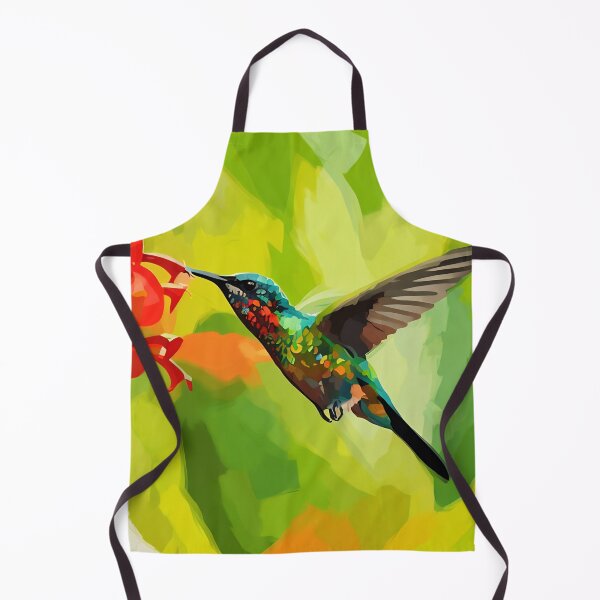 Item preview, Hummingbird with Orange Flowers designed and sold by tomorrowsart.