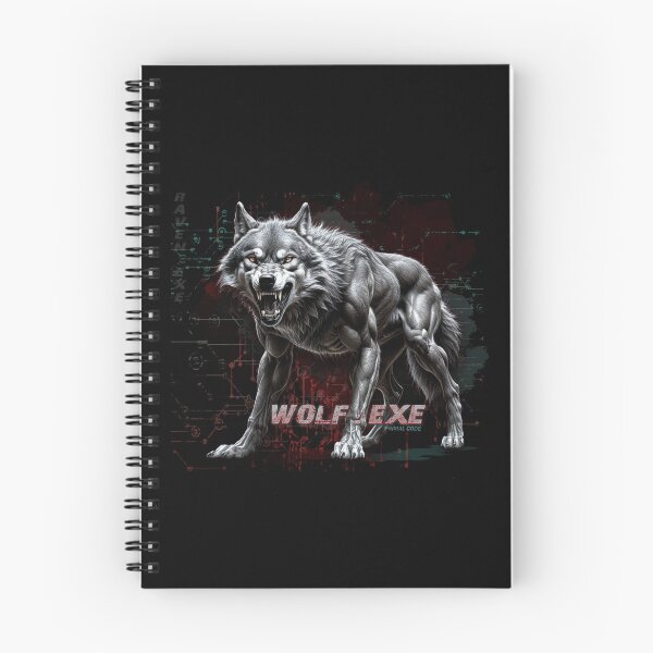 Item preview, WOLF.EXE – Primal Code, Digital Wolf from a Disrupted System designed and sold by CrisMor-Art.