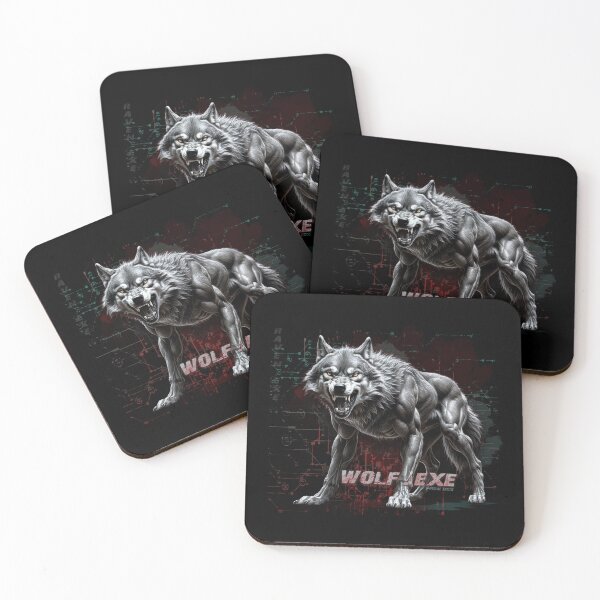 Item preview, WOLF.EXE – Primal Code, Digital Wolf from a Disrupted System designed and sold by CrisMor-Art.