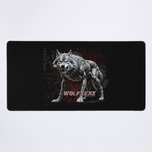 Item preview, WOLF.EXE – Primal Code, Digital Wolf from a Disrupted System designed and sold by CrisMor-Art.