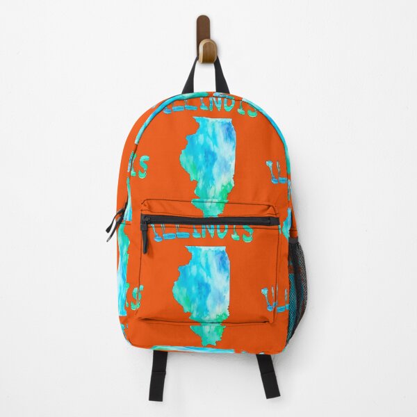 Item preview, Watercolor Illinois State Map - Artistic Aqua Blue Green Splash designed and sold by mashmosh.