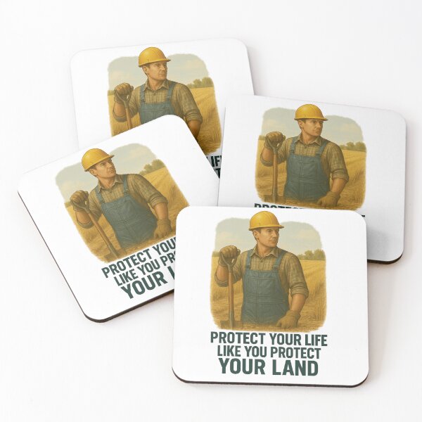 Item preview, Protect Your Life Like You Protect Your Land – Farm Safety Awareness Design designed and sold by Badegi Tradings.