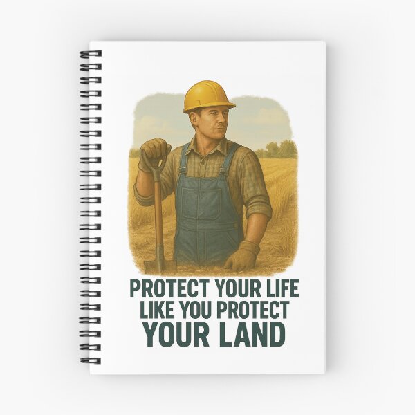 Item preview, Protect Your Life Like You Protect Your Land – Farm Safety Awareness Design designed and sold by Badegi Tradings.