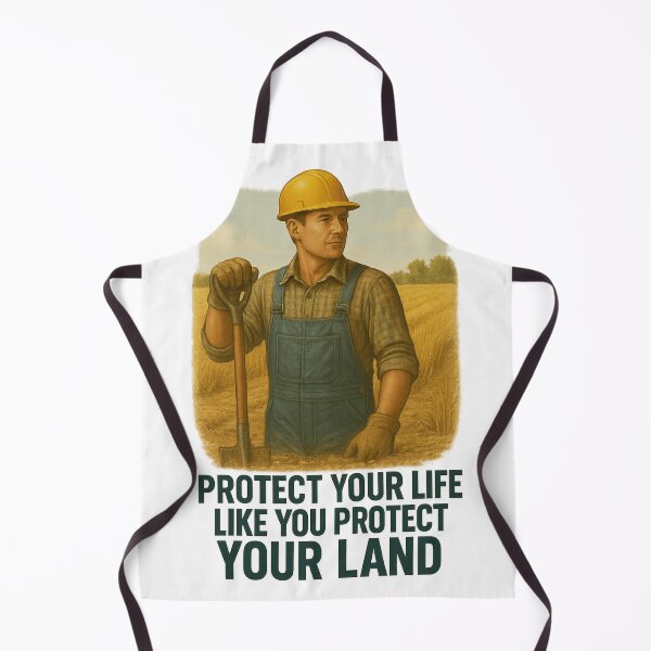 Item preview, Protect Your Life Like You Protect Your Land – Farm Safety Awareness Design designed and sold by Badegi Tradings.