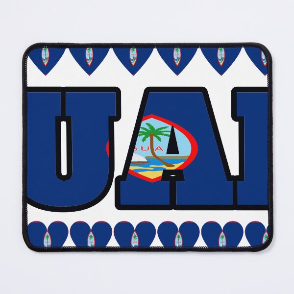 Item preview, Guam Flag Letters And Hearts designed and sold by TheIconSmith.