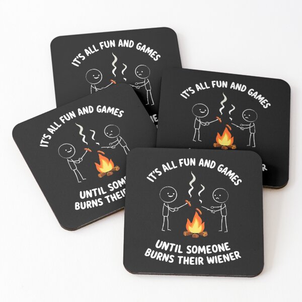 Item preview, Camping Meme It's All Fun Campfire Wiener Sarcastic Humor designed and sold by TiffanyLucia.
