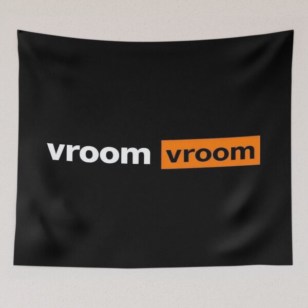 Item preview, Vroom Vroom Engine Sound Graphic – Sleek Automotive Typography for Motorsport Fans & Urban Style designed and sold by Bright Nest Studio.