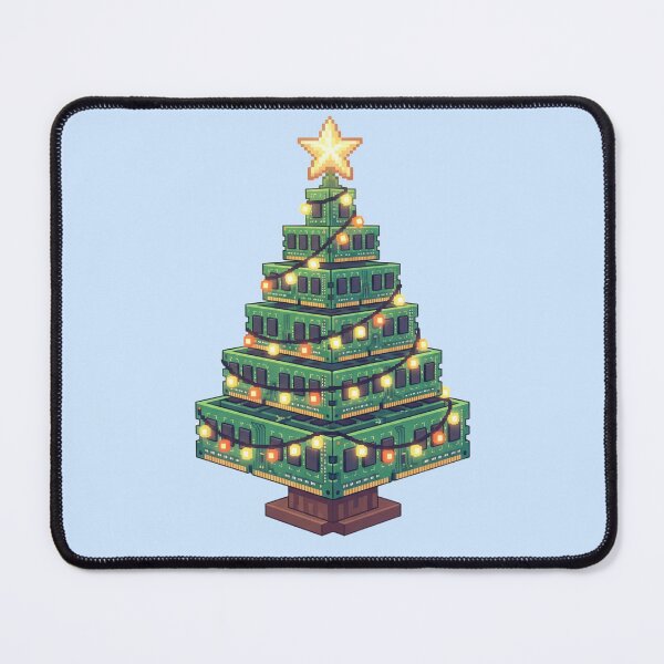 Item preview, Pixel RAM Christmas Tree – Tech Holiday Geek Gift designed and sold by MuseAI.