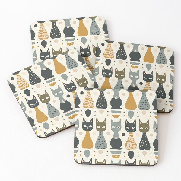 Item preview, Scandinavian Stylised Cat Pattern designed and sold by TroyTheTerrific.