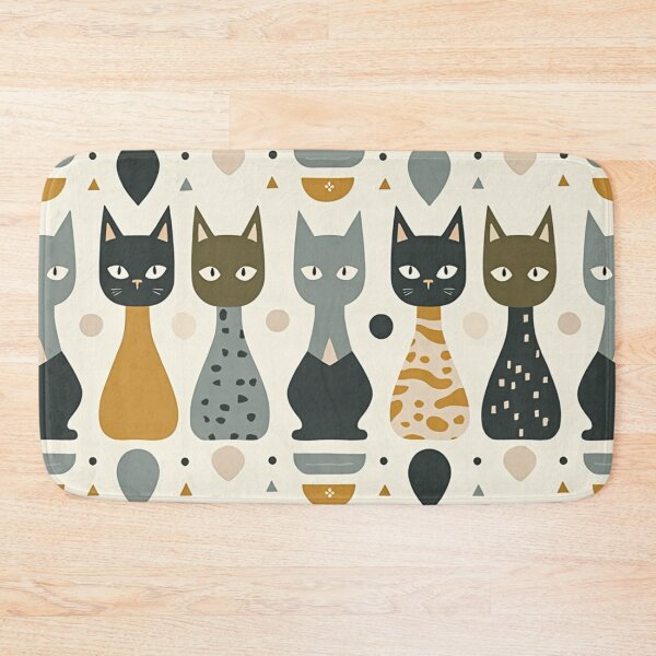 Item preview, Scandinavian Stylised Cat Pattern designed and sold by TroyTheTerrific.