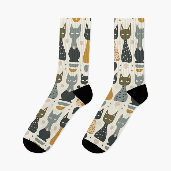 Item preview, Scandinavian Stylised Cat Pattern designed and sold by TroyTheTerrific.