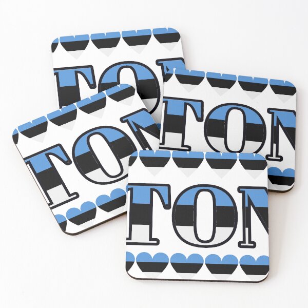 Item preview, Estonia Flag Letters And Hearts designed and sold by TheIconSmith.