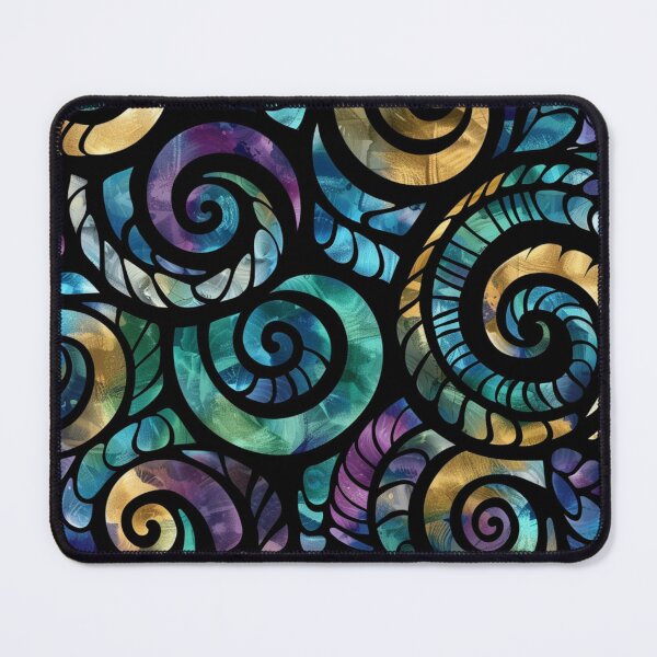 Item preview, New Zealand Māori Paua Pattern Koru Design 672 designed and sold by GrinGalore.