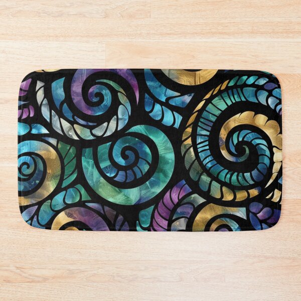 Item preview, New Zealand Māori Paua Pattern Koru Design 672 designed and sold by GrinGalore.