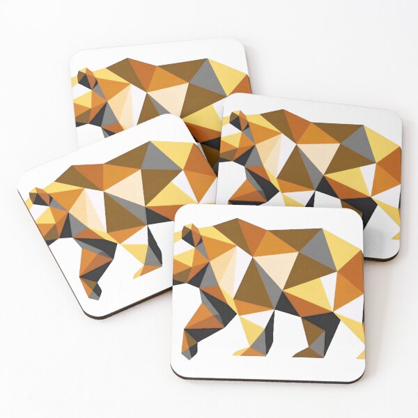 Item preview, Geometric walking bear designed and sold by tbearsdesigns.