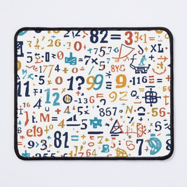 Item preview, Abstract Logic Pattern - Numbers, Equations & Symbols designed and sold by LunaPrintCo.