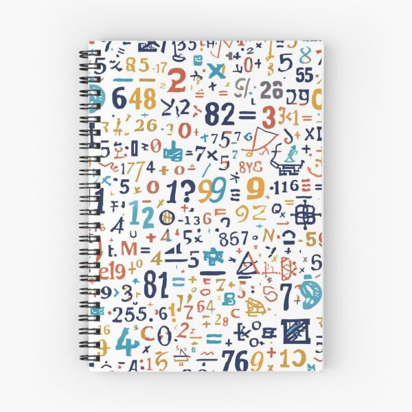 Item preview, Abstract Logic Pattern - Numbers, Equations & Symbols designed and sold by LunaPrintCo.