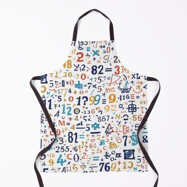 Item preview, Abstract Logic Pattern - Numbers, Equations & Symbols designed and sold by LunaPrintCo.