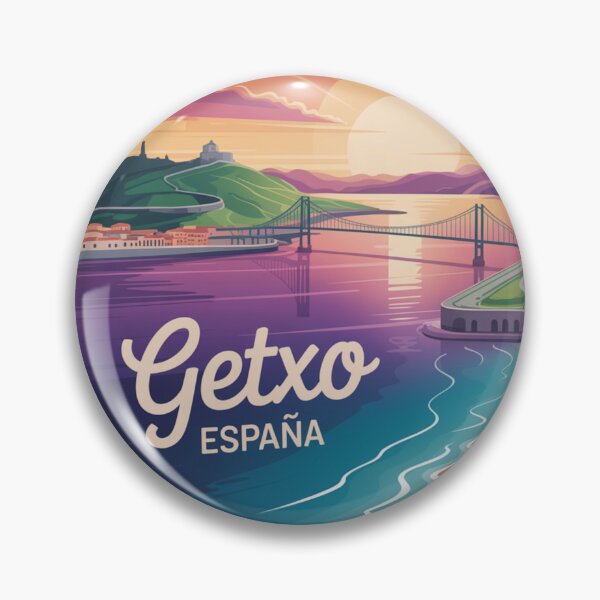 Item preview, Getxo Spain - Coastal Sunset with Bridge designed and sold by CircinusStore.