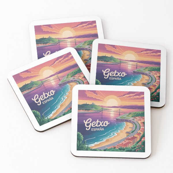 Item preview, Getxo Spain - Coastal Sunset with Bridge designed and sold by CircinusStore.