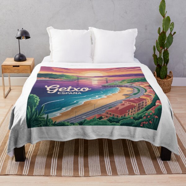 Item preview, Getxo Spain - Coastal Sunset with Bridge designed and sold by CircinusStore.