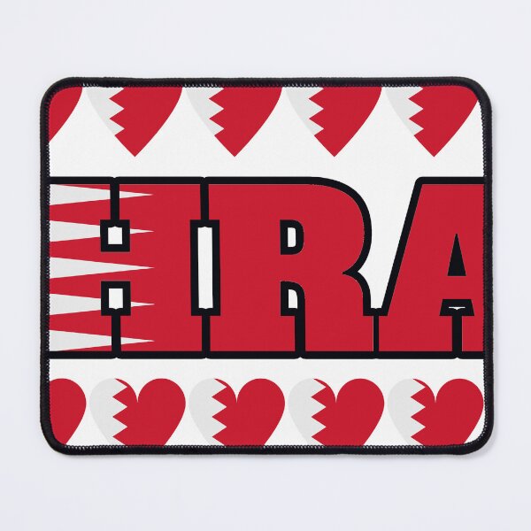 Item preview, Bahrain Flag Letters And Hearts designed and sold by TheIconSmith.