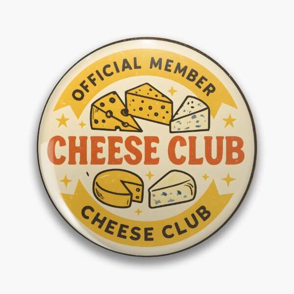 Item preview, Official Member of the Cheese Club – Funny Cheese Lover Design designed and sold by MiowandMolly.