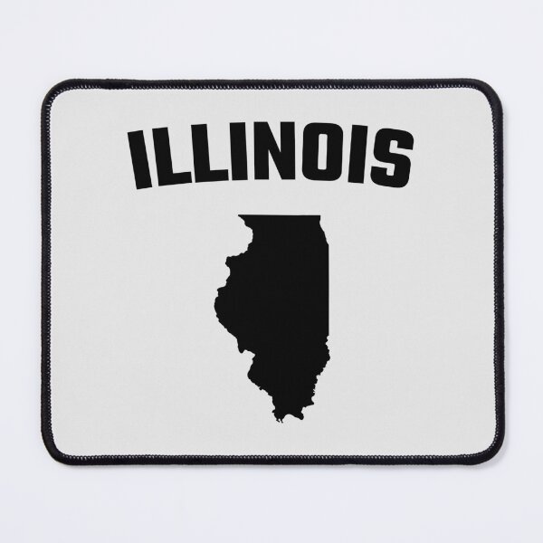 Item preview, Illinois State Map Silhouette - Classic Arch Text Design designed and sold by mashmosh.