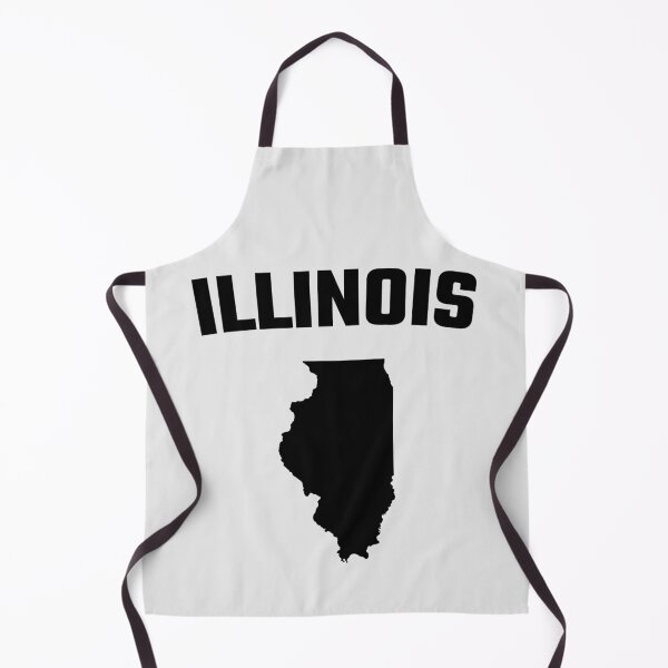 Item preview, Illinois State Map Silhouette - Classic Arch Text Design designed and sold by mashmosh.