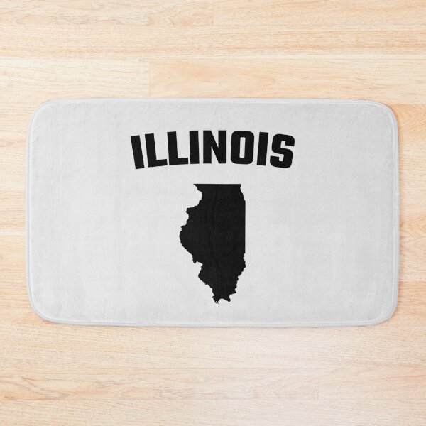 Item preview, Illinois State Map Silhouette - Classic Arch Text Design designed and sold by mashmosh.