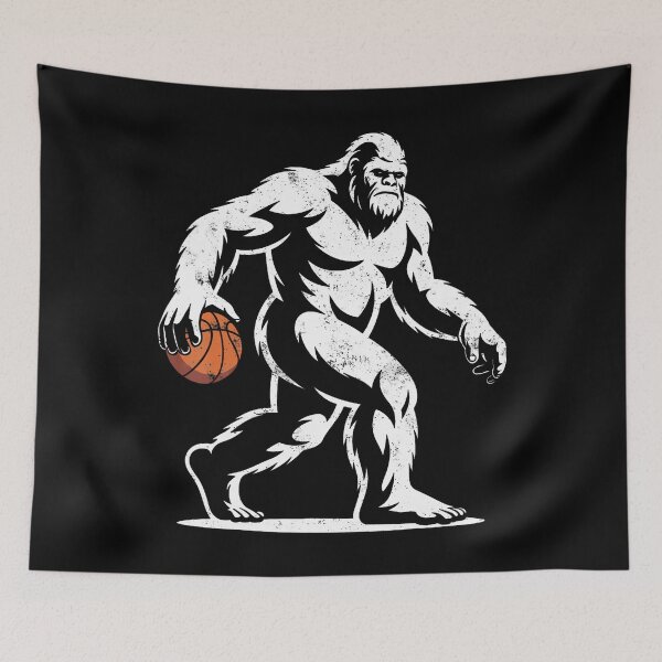 Item preview, Sasquatch Bigfoot Jugador de baloncesto Mates de baloncesto designed and sold by TiffanyLucia.