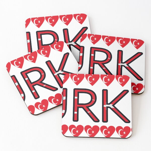 Item preview, Turkey Flag Letters And Hearts designed and sold by TheIconSmith.