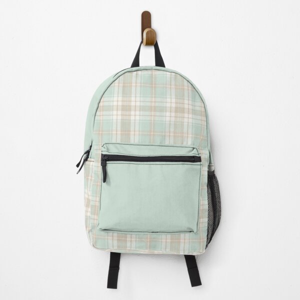 Item preview, Mint and Beige Soft Coastal Plaid Pattern designed and sold by LilynIncStudio.