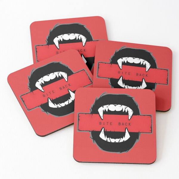 Item preview, Vampire Fangs Bite Back Bold Red Grunge Graphic designed and sold by Shoot-The-Moon.