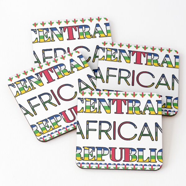 Item preview, Central African Republic Flag Letters And Hearts designed and sold by TheIconSmith.