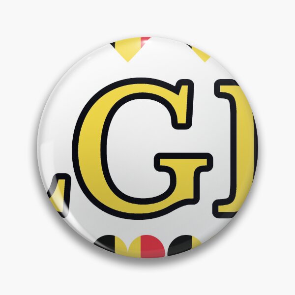 Item preview, Belgium Flag Letters And Hearts designed and sold by TheIconSmith.