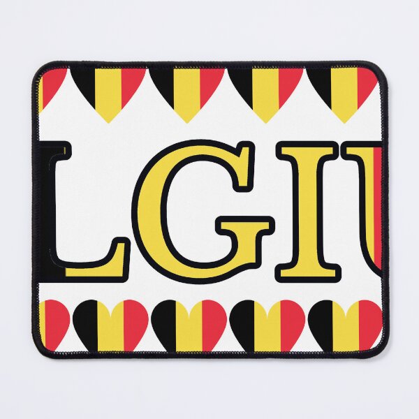 Item preview, Belgium Flag Letters And Hearts designed and sold by TheIconSmith.