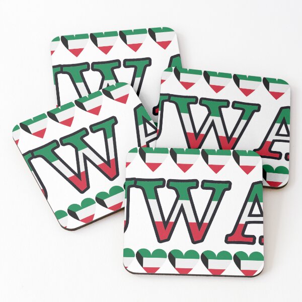 Item preview, Kuwait Flag Letters And Hearts designed and sold by TheIconSmith.