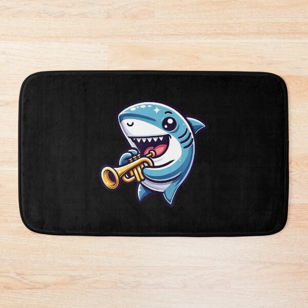 Item preview, Shark Playing Trumpet Cartoon Music Fun designed and sold by MariaEdna1.