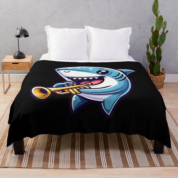Item preview, Shark Playing Trumpet Cartoon Music Fun designed and sold by MariaEdna1.