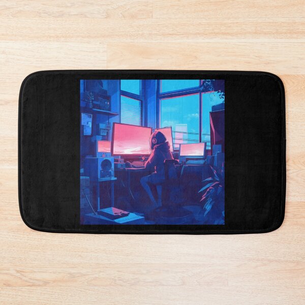 Item preview, Cyberpunk 2077 Inspired Neon City / Futuristic Dystopian Skyline / Sci-Fi Pixel Art / Retro-Futuristic World designed and sold by SMARTKIT  DESIGNAGENCY.