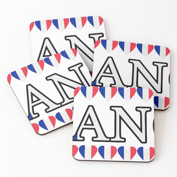 Item preview, France Flag Letters And Hearts designed and sold by TheIconSmith.