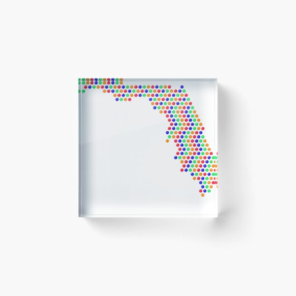 Item preview, Multicolored Rhinestone Florida designed and sold by TheIconSmith.