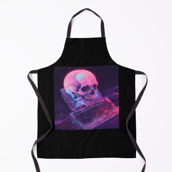 Item preview, Neon Cyberpunk Skull / Digital Hacker Art / Retro-Futuristic Synthwave Design designed and sold by SMARTKIT DESIGNAGENCY.