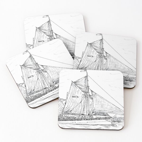 Item preview, HERITAGE BRIXHAM SAILING TRAWLER VIGILANCE BM76 designed and sold by Mackenzie Moulton International Artist .